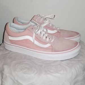 Light Pink Old School Vans Size 7.5 women